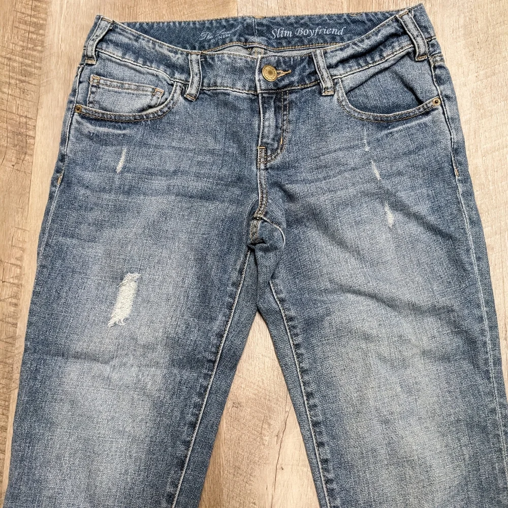 The Limited Denim Slim Boyfriend Cropped Jeans Women's Size 4 - Picture 5 of 7